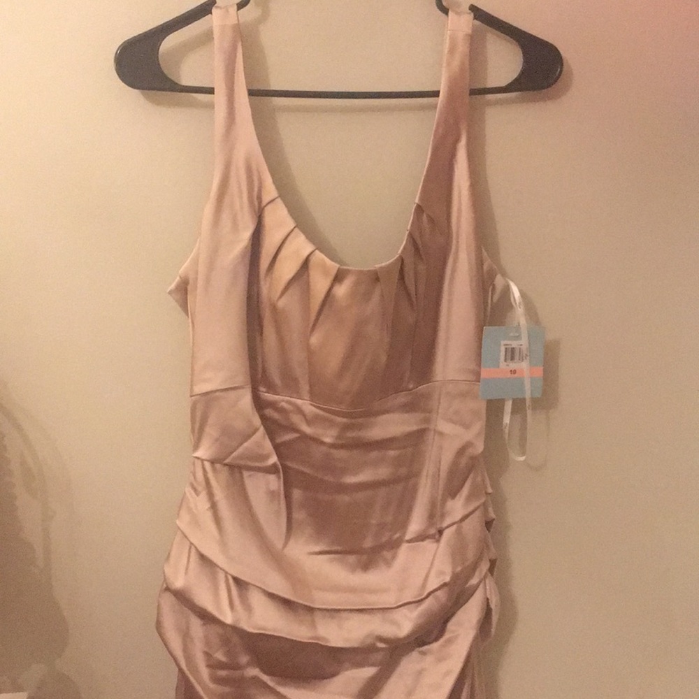 Gold dress with tags